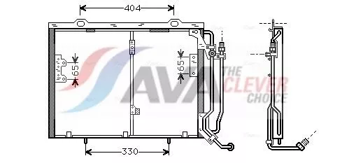 Condensor, airconditioning AVA QUALITY COOLING MSA5245)