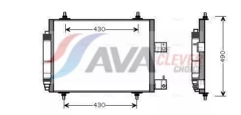 Condensor, airconditioning AVA QUALITY COOLING CNA5213D)