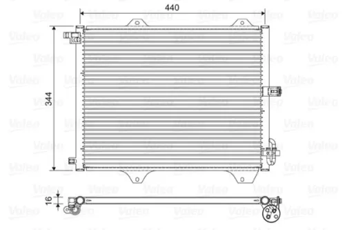 Condensor, airconditioning VALEO 822588)
