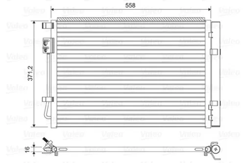 Condensor, airconditioning VALEO 822597)