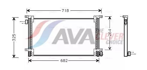 Condensor, airconditioning AVA QUALITY COOLING IVA5044)