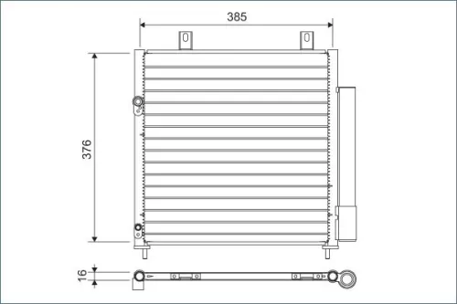 Condensor, airconditioning VALEO 822600)