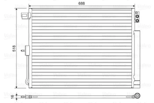 Condensor, airconditioning VALEO 822616)