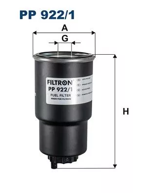 Brandstoffilter FILTRON PP 922/1)