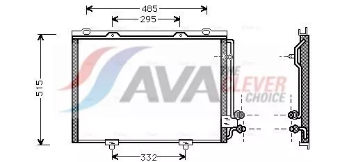Condensor, airconditioning AVA QUALITY COOLING MS5232)