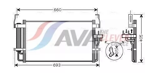 Condensor, airconditioning AVA QUALITY COOLING HY5092D)