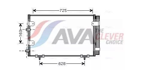 Condenser, air conditioning AVA QUALITY COOLING TO5288D)