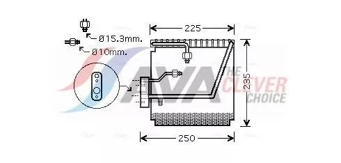 Verdamper, airconditioning AVA QUALITY COOLING HDV198)