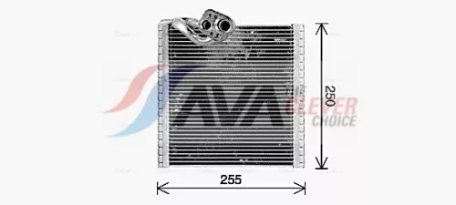 Verdamper, airconditioning AVA QUALITY COOLING RTV668)
