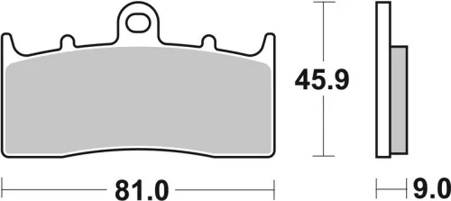 Remblokkenset, schijfrem BREMBO 07GR62SR)