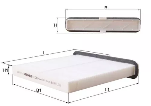 Filter, cabinelucht MAHLE LA 1361)