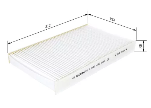 Filter, cabinelucht BOSCH 1 987 432 024)