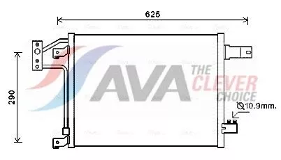 Condensor, airconditioning AVA QUALITY COOLING JEA5049)