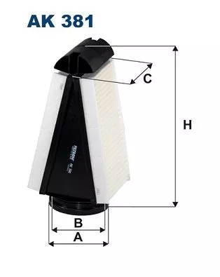 Luchtfilter FILTRON AK 381)