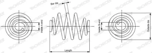 Suspension Spring MONROE SP3514)