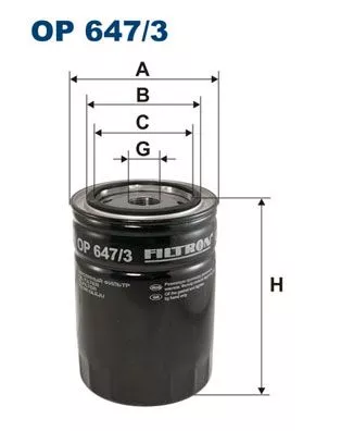 Filter, operating hydraulics FILTRON OP 647/3)
