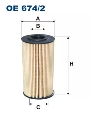 Oliefilter FILTRON OE 674/2)