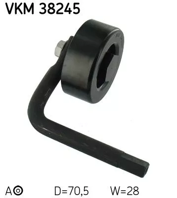 Riemspanner, V-geribbelde riem SKF VKM 38245)