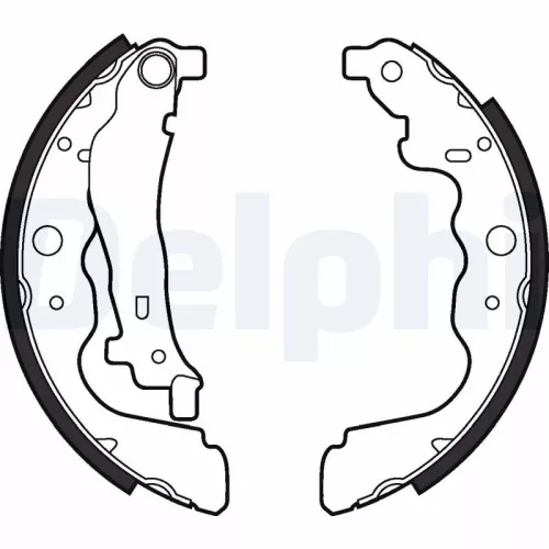 Brake Shoe Set DELPHI LS2022)
