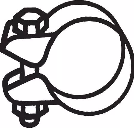 Clamping Piece, exhaust system BOSAL 250-354)