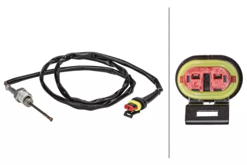Sensor, uitlaatgastemperatuur HELLA 6PT 358 181-381)