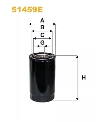 Filter, operating hydraulics WIX FILTERS 51459E)