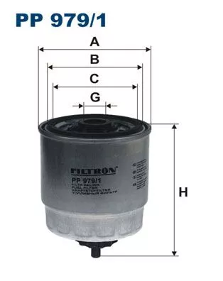 Brandstoffilter FILTRON PP 979/1)