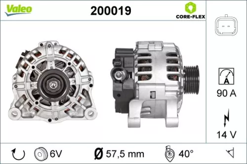 Alternator VALEO 200019)