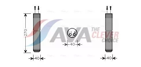 Dryer, air conditioning AVA QUALITY COOLING RTD493)