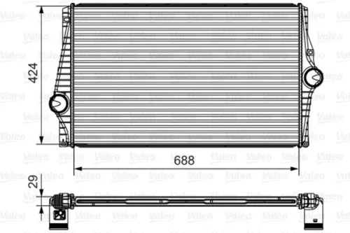 Charge Air Cooler VALEO 818280)
