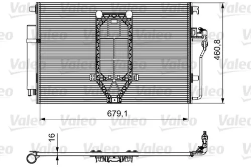 Condensor, airconditioning VALEO 812502)