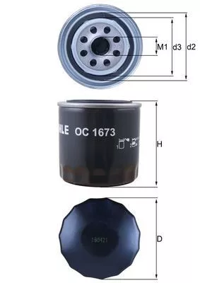 Oil Filter KNECHT OC 1673)