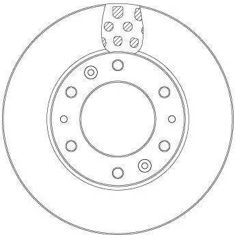 Remschijf TRW DF6962S)