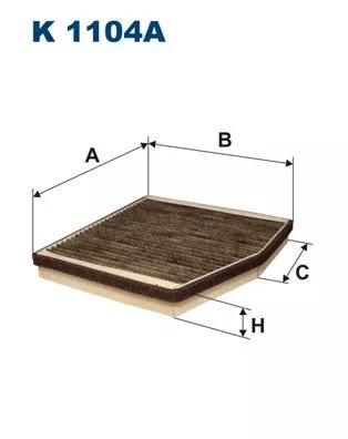 Filter, cabin air FILTRON K 1104A)