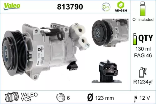 Compressor, air conditioning VALEO 813790)
