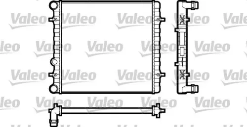 Radiator, engine cooling VALEO 731606)