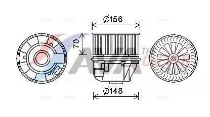 Binnenventilator AVA QUALITY COOLING FD8613)