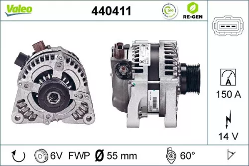 Alternator VALEO 440411)