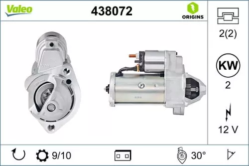 Starter VALEO 438072)