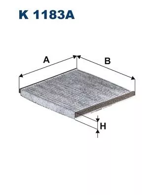 Filter, cabin air FILTRON K 1183A)