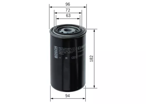 Brandstoffilter BOSCH F 026 402 790)