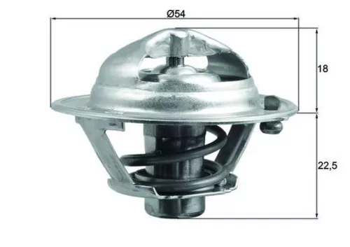 Thermostaat, koelvloeistof MAHLE TX 166 85D)