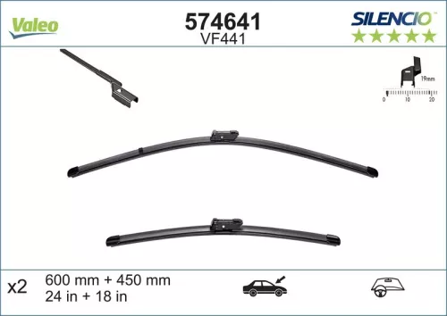 Wiper Blade VALEO 574641)