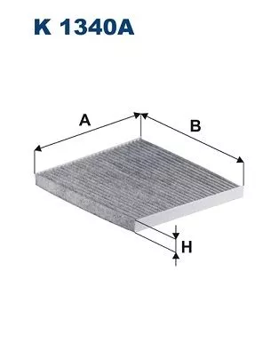 Filter, cabin air FILTRON K 1340A)