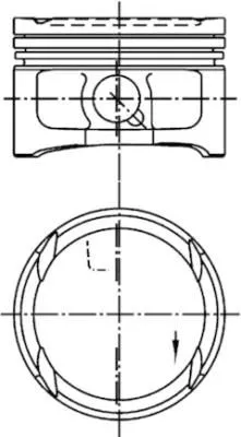 Zuiger KOLBENSCHMIDT 99563600)