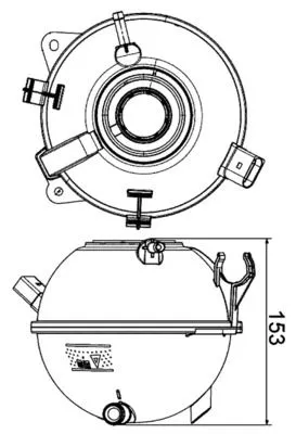 Expansievat, koelvloeistof MAHLE CRT 19 000S)