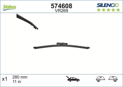 Wiper Blade VALEO 574608)