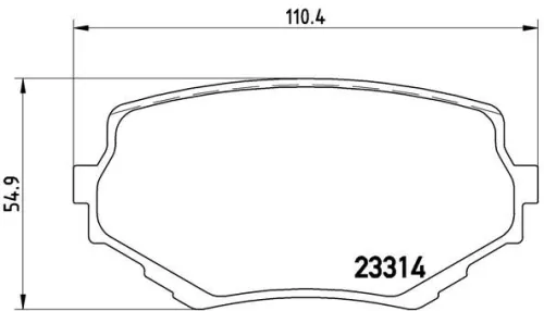 Brake Pad Set, disc brake BREMBO P 79 009)