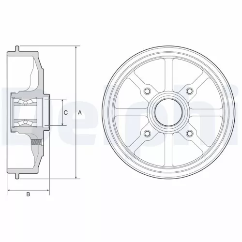 Remtrommel DELPHI BFR484)