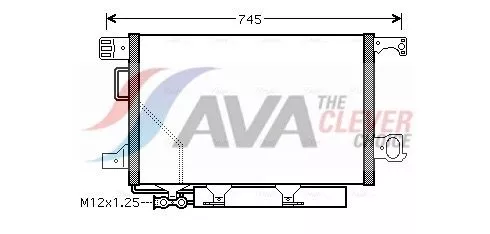 Condenser, air conditioning AVA QUALITY COOLING MS5360D)